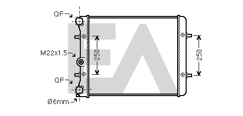 Radiateur, refroidissement du moteur EACLIMA 31R77044