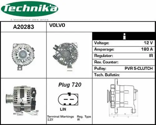 Alternateur Technika A20283A
