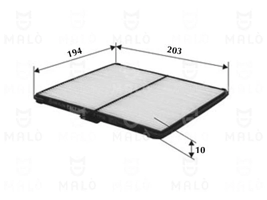 Filtre, air de l'habitacle AKRON-MALÒ 1530161