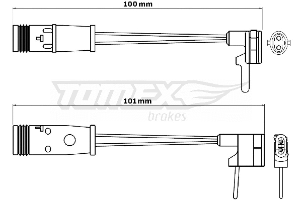 Contact d'avertissement, usure des plaquettes de frein TOMEX Brakes TX 30-82