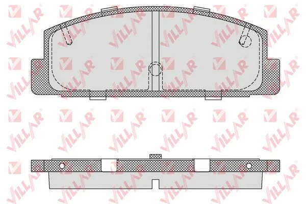 Kit de plaquettes de frein, frein à disque VILLAR 626.0876