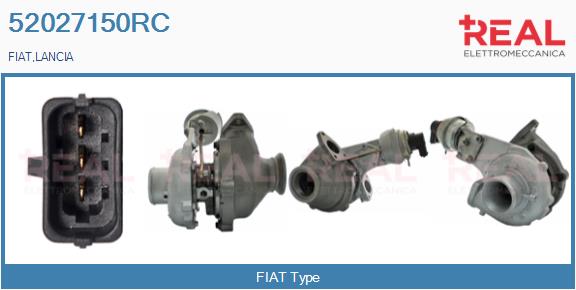 Turbocompresseur, suralimentation REAL 52027150RC