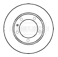 Disque de frein BORG & BECK BBD5700S