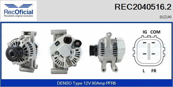 Alternateur RECOFICIAL REC2040516.2