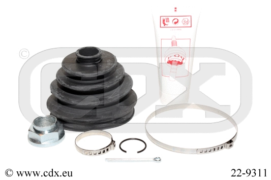 Jeu de joints-soufflets, arbre de commande CDX 22-9311