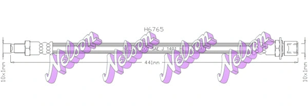 Flexible de frein KAWE H6765