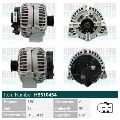 Alternateur HOFFER H5510454