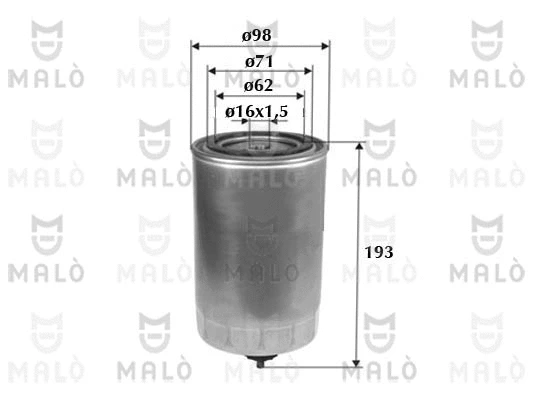 Filtre à carburant AKRON-MALÒ 1520064