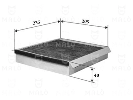Filtre, air de l'habitacle AKRON-MALÒ 1530762