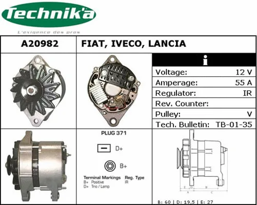 Alternateur Technika A20982