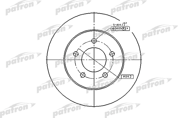 Disque de frein PATRON PBD2678