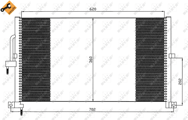 Condenseur, climatisation NRF 35603