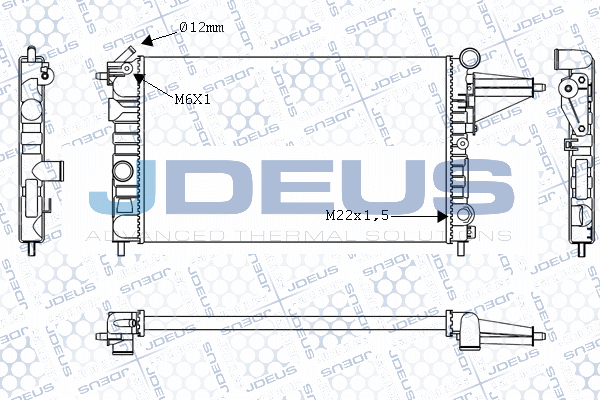 Radiateur, refroidissement du moteur JDEUS M-0200120