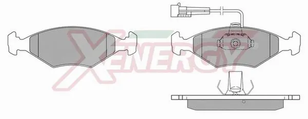 Kit de plaquettes de frein, frein à disque AP XENERGY X40228