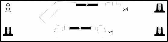 Kit de câbles d'allumage LEMARK HOES1339