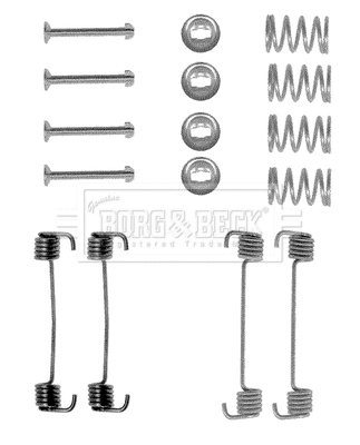 Kit d'accessoires, mâchoires de frein de stationnement BORG & BECK BBK6006