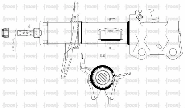 Amortisseur TOOR SG15840