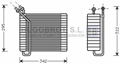 Évaporateur climatisation BUGOBROT 70-VOV025