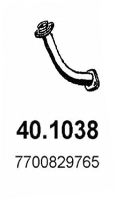 Tuyau d'échappement ASSO 40.1038