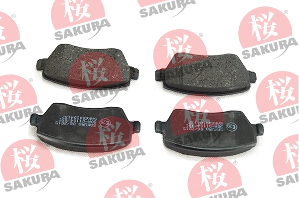 Kit de plaquettes de frein, frein à disque SAKURA 600-10-4137