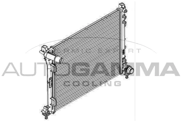 Radiateur, refroidissement du moteur AUTOGAMMA 107087