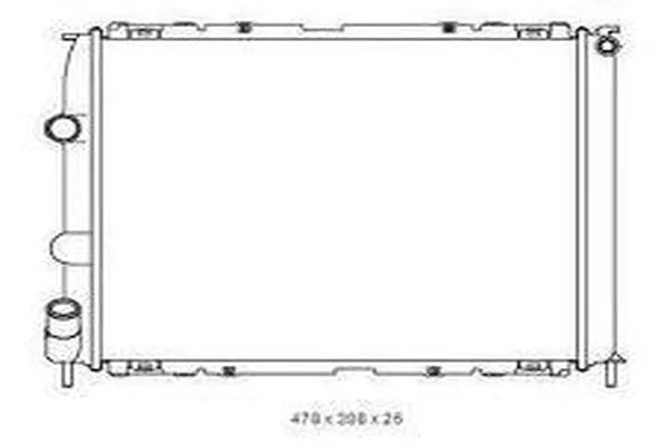 Radiateur, refroidissement du moteur ORDONEZ 2065103