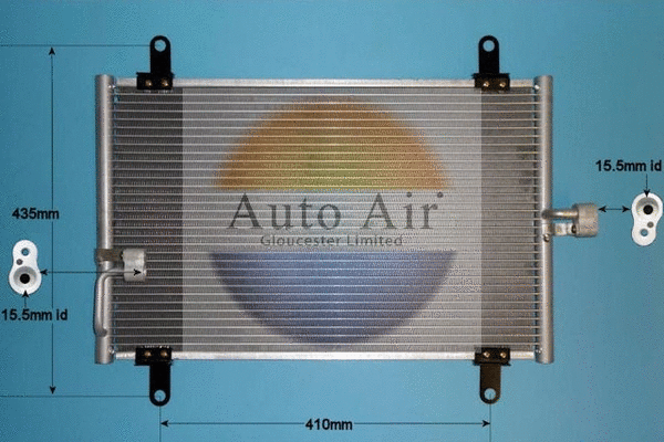 Condenseur, climatisation AUTO AIR GLOUCESTER 16-9781
