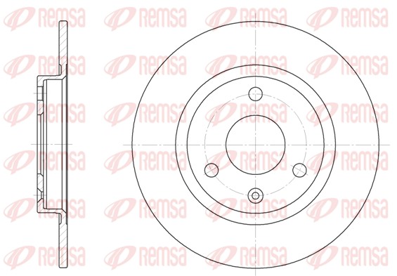 Disque de frein REMSA 6070.00