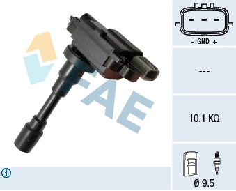 Bobine d'allumage FAE 80343