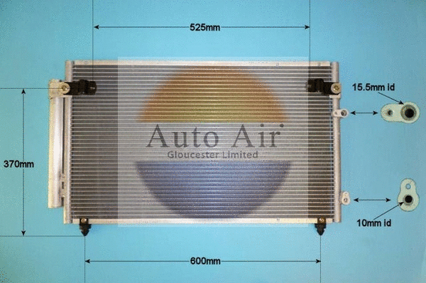 Condenseur, climatisation AUTO AIR GLOUCESTER 16-1014