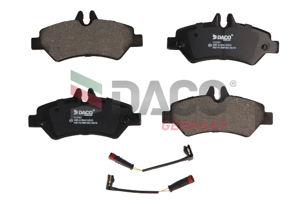 Kit de plaquettes de frein, frein à disque DACO Germany 323361