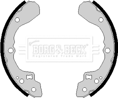 Jeu de mâchoires de frein BORG & BECK BBS6145