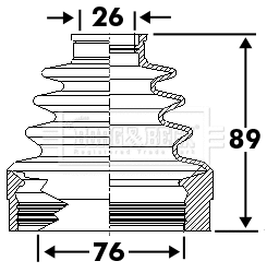Jeu de joints-soufflets, arbre de commande BORG & BECK BCB6112