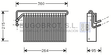 Évaporateur climatisation BUGOBROT 70-BWV024