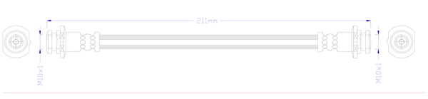 Flexible de frein JURATEK JBH1401