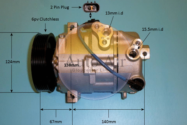Compresseur, climatisation AUTO AIR GLOUCESTER 14-7009P