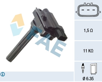 Bobine d'allumage FAE 80393