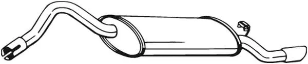 Silencieux arrière BOSAL 220-653