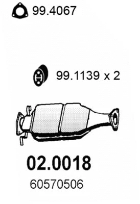 Catalyseur ASSO 02.0018