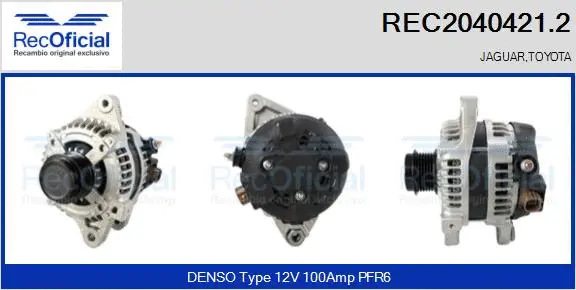 Alternateur RECOFICIAL REC2040421.2