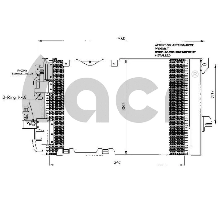 Condenseur, climatisation ACR 300463