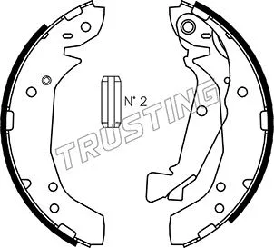 Jeu de mâchoires de frein TRUSTING 046.211