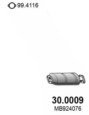 Catalyseur ASSO 30.0009