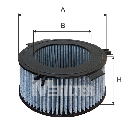 Filtre, air de l'habitacle MFILTER A 958C