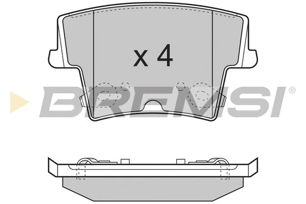Kit de plaquettes de frein, frein à disque BREMSI BP3278