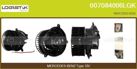 Pulseur d'air habitacle LGK 007084006LGK