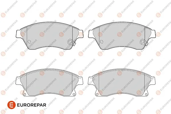 Kit de plaquettes de frein, frein à disque EUROREPAR 1686264180