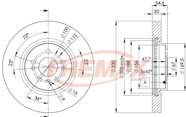 Disque de frein FREMAX BD-3507