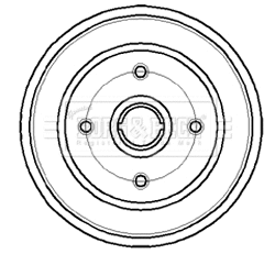 Tambour de frein BORG & BECK BBR7044