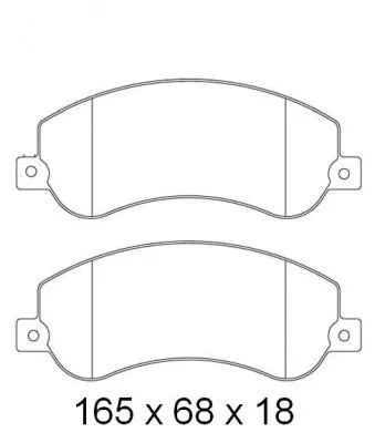 Kit de plaquettes de frein, frein à disque NAKATA NKF 1257P